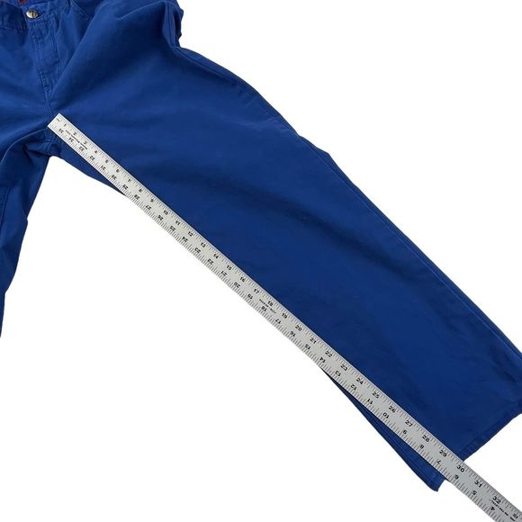 Tiglio Sport Chino Jeans Pants Monaco Style Blue Straight Leg Men's Size 34x30 - Picture 14 of 16